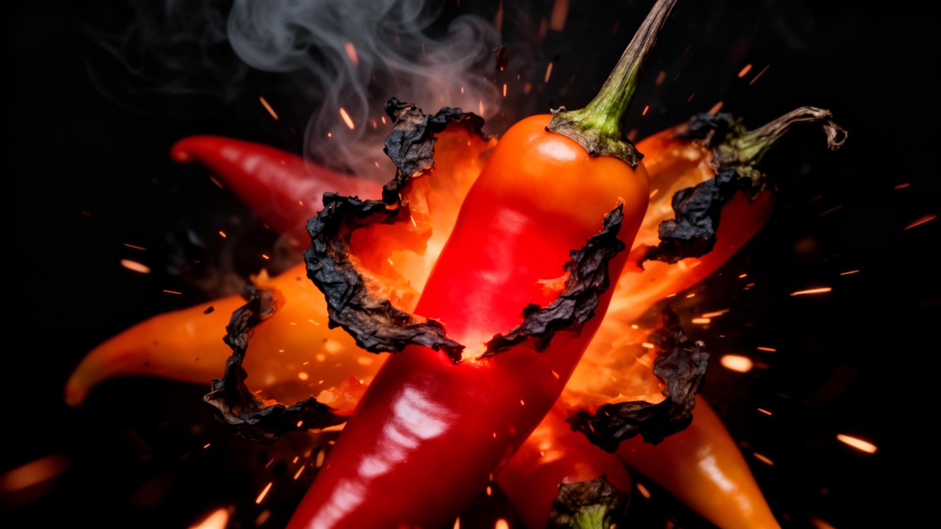 Assortment of dried chili peppers